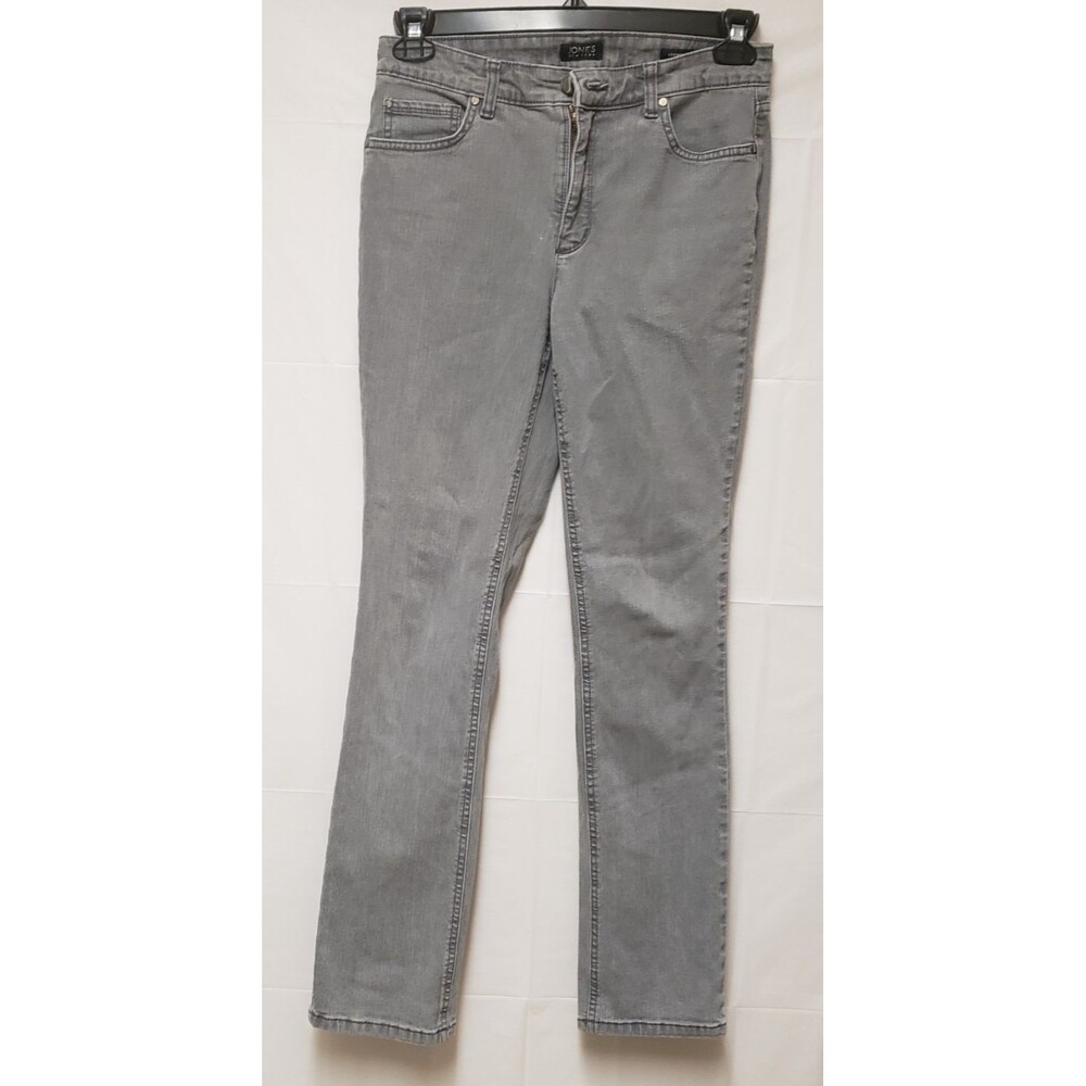 Jones New York Lexington Street Women Light Grey Classic Stretch Pants Sz 8 NWOT